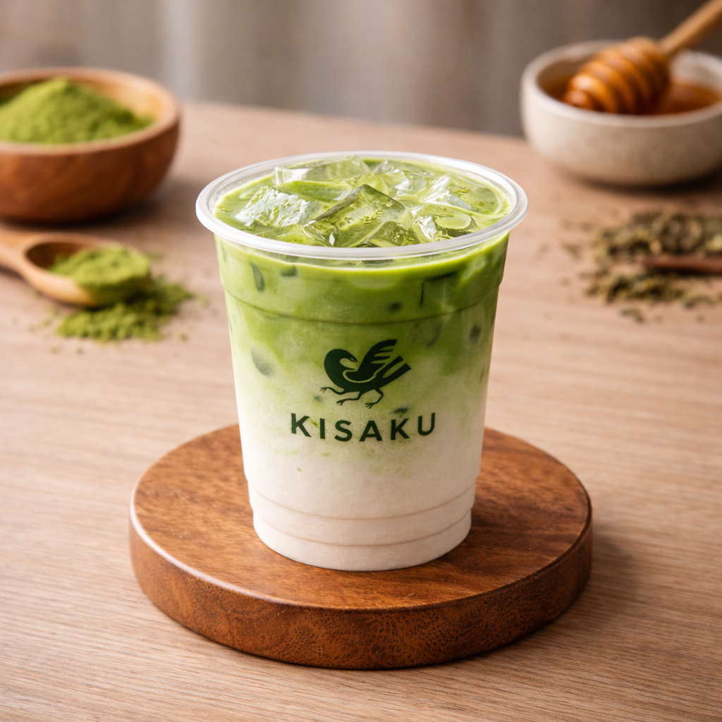 KISAKU Iced Green Tea Latte